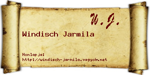 Windisch Jarmila névjegykártya